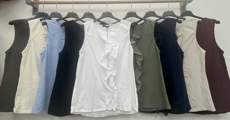 Bluzki damskie (Włoskie produkt) Roz Standard, Mix Kolor Paczka 5 szt